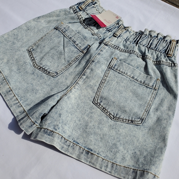 SO Hi-Rise Elastic Waist Denim Shorts Sz 11 - Picture 10 of 12